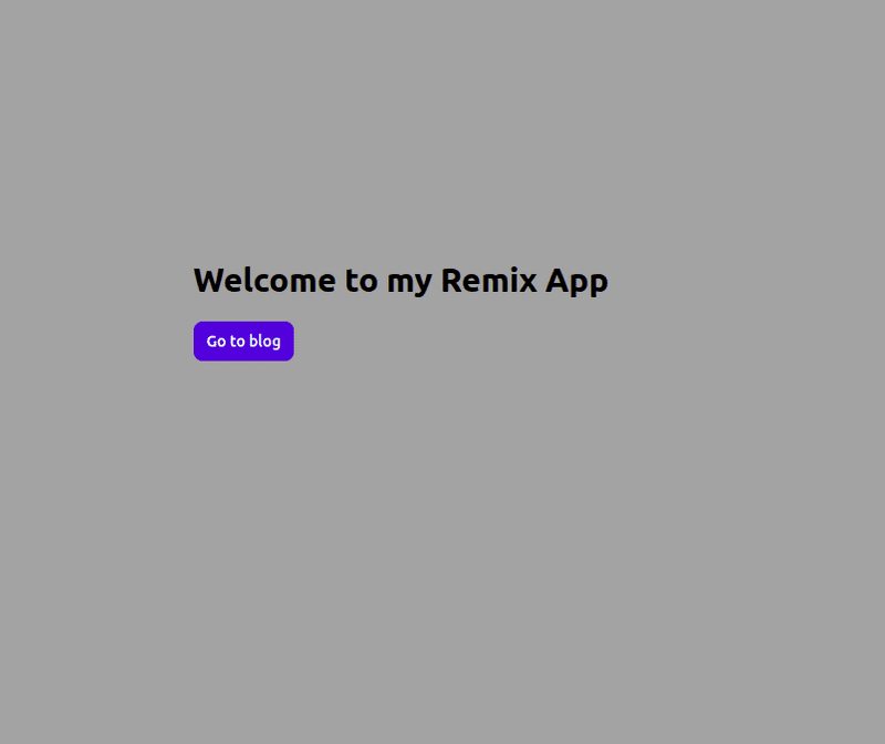 Welcome to Remix page