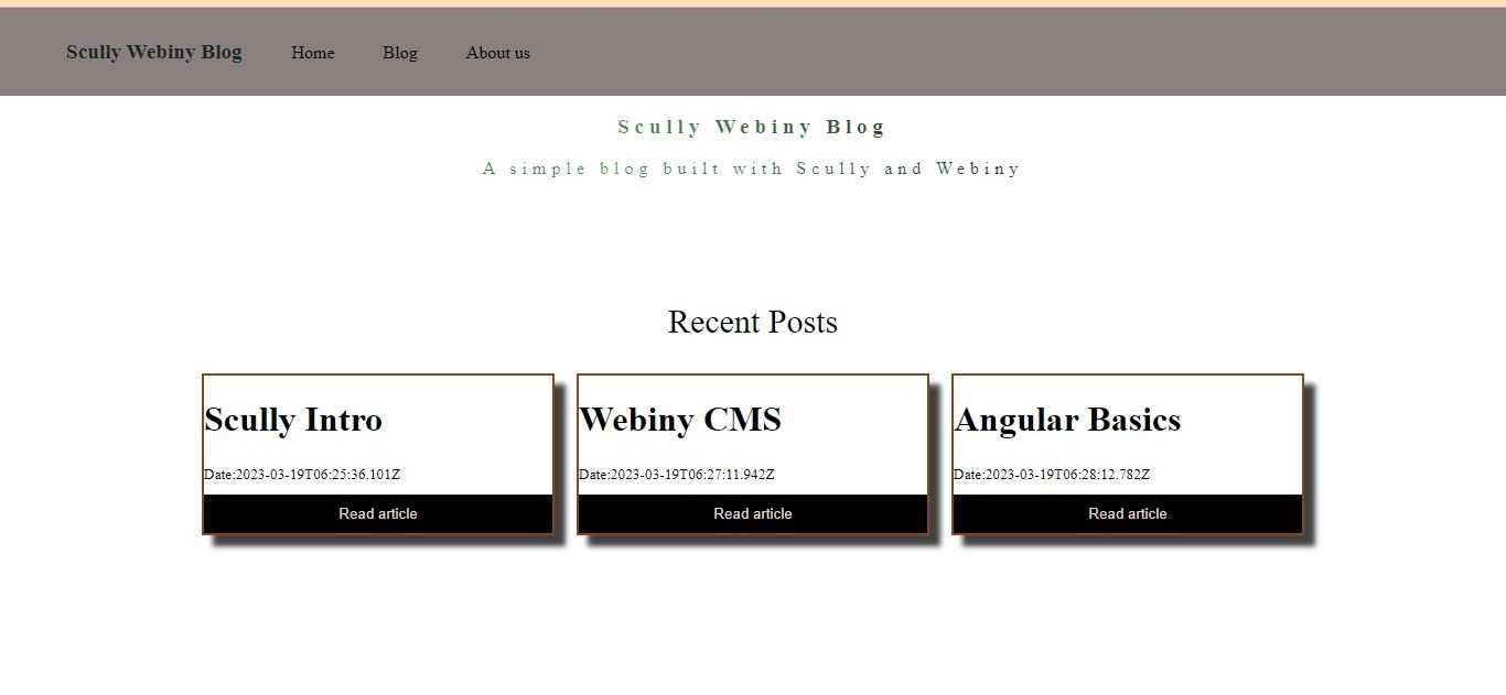 Build a blog with Scully, the Angular Static Site Generator and Webiny ...