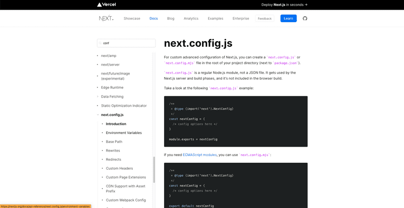 The Next.js documentation site